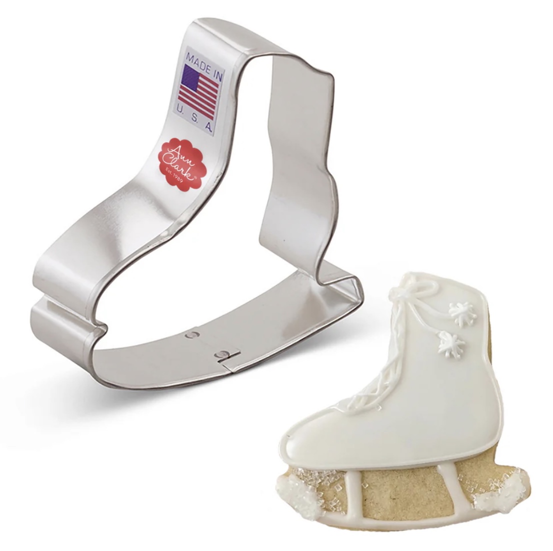 Ice skate cookie cutter